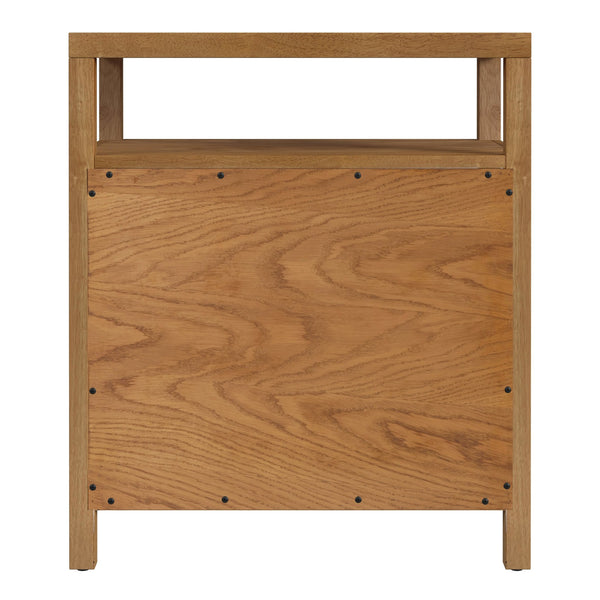 Butler Specialty Company Nora 27" Tall Nightstand With 3 Soft-close Drawers & Open Shelf For Storage Natural Mdf,Rubberwood,Pine Wood,Acacia Wood,Plywood,Veneers 5941452-butler