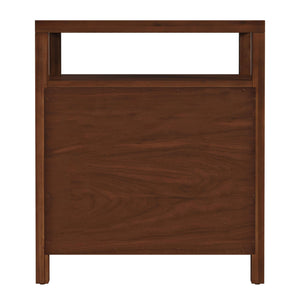 Butler Specialty Company Nora 27" Tall Nightstand With 3 Soft-close Drawers & Open Shelf For Storage Medium Brown Mdf,Acacia Wood,Pine Wood,Plywood,Veneers 5941489-butler