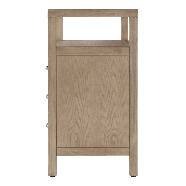 Butler Specialty Company Nora 27" Tall Nightstand With 3 Soft-close Drawers & Open Shelf For Storage Light Brown Mdf,Acacia Wood,Pine Wood,Plywood,Veneers 5941492-butler