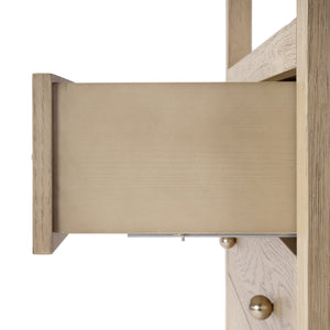 Butler Specialty Company Nora 27" Tall Nightstand With 3 Soft-close Drawers & Open Shelf For Storage Light Brown Mdf,Acacia Wood,Pine Wood,Plywood,Veneers 5941492-butler