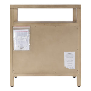 Butler Specialty Company Nora 27" Tall Nightstand With 3 Soft-close Drawers & Open Shelf For Storage Light Brown Mdf,Acacia Wood,Pine Wood,Plywood,Veneers 5941492-butler