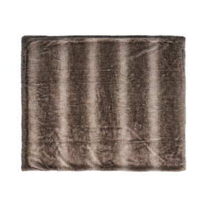 English Elm Christopher Knight Home® - THROW Luxurious Brown Faux Fur 50"x60" Cozy One-Sided Striped Plush Throw Blanket for Home Décor 59415.00