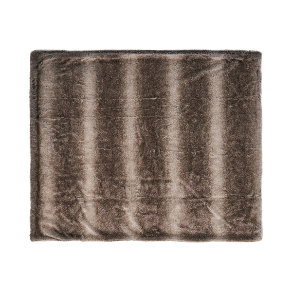 English Elm Christopher Knight Home® - THROW Luxurious Brown Faux Fur 50"x60" Cozy One-Sided Striped Plush Throw Blanket for Home Décor 59415.00