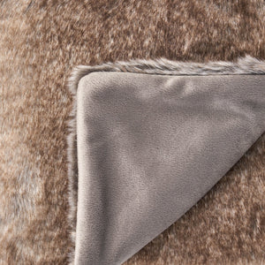 English Elm Christopher Knight Home® - THROW Luxurious Brown Faux Fur 50"x60" Cozy One-Sided Striped Plush Throw Blanket for Home Décor 59415.00