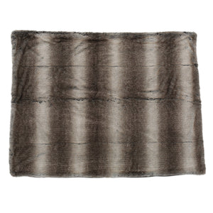 English Elm Christopher Knight Home® - THROW Luxurious Brown Faux Fur 50"x60" Cozy One-Sided Striped Plush Throw Blanket for Home Décor 59415.00