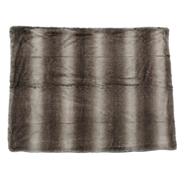 English Elm Christopher Knight Home® - THROW Luxurious Brown Faux Fur 50"x60" Cozy One-Sided Striped Plush Throw Blanket for Home Décor 59415.00