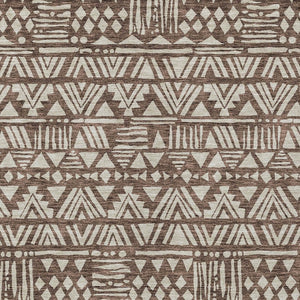 Homeroots 3' Black And Ivory Southwestern Washable Area Rug - Stylish Indoor/Outdoor Design For Any Space 8' X 10' Polyester 594157