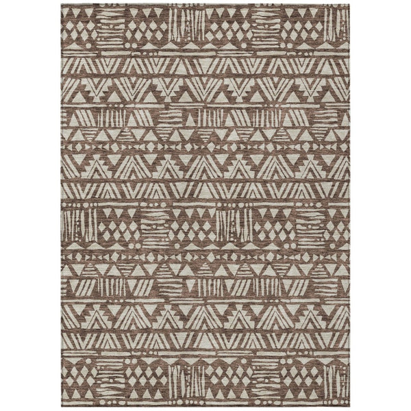 HomeRoots 9' Southwestern Indoor Outdoor Area Rug - Durable, Washable, Stain-Resistant for High-Traffic Spaces 9' X 12' 594158