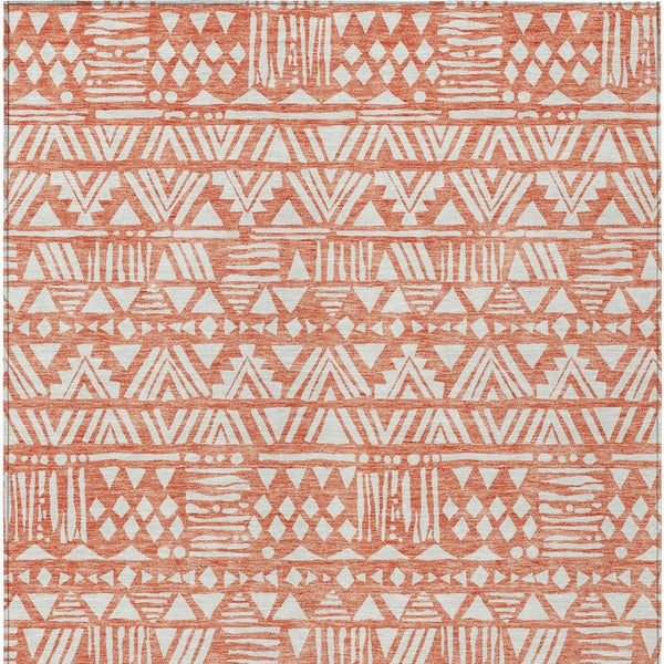 Homeroots 3' Black And Ivory Southwestern Washable Area Rug - Stylish Indoor/Outdoor Design For Any Space 10' X 14' Polyester 594165