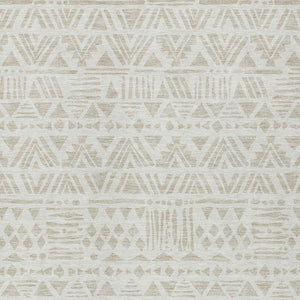 Homeroots 3' Black And Ivory Southwestern Washable Area Rug - Stylish Indoor/Outdoor Design For Any Space 3' X 5' Polyester 594172