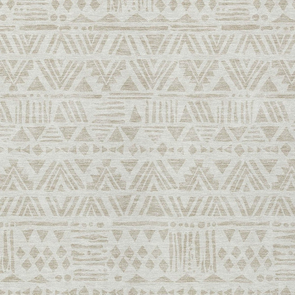 Homeroots 3' Black And Ivory Southwestern Washable Area Rug - Stylish Indoor/Outdoor Design For Any Space 9' X 12' Polyester 594176