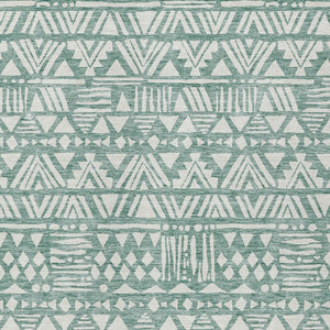 Homeroots 3' Black And Ivory Southwestern Washable Area Rug - Stylish Indoor/Outdoor Design For Any Space 9' X 12' Polyester 594188