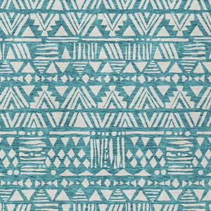 Homeroots 3' Black And Ivory Southwestern Washable Area Rug - Stylish Indoor/Outdoor Design For Any Space 9' X 12' Polyester 594194