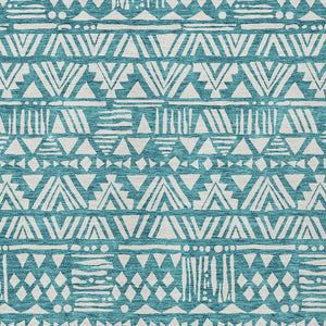 Homeroots 3' Black And Ivory Southwestern Washable Area Rug - Stylish Indoor/Outdoor Design For Any Space 10' X 14' Polyester 594195