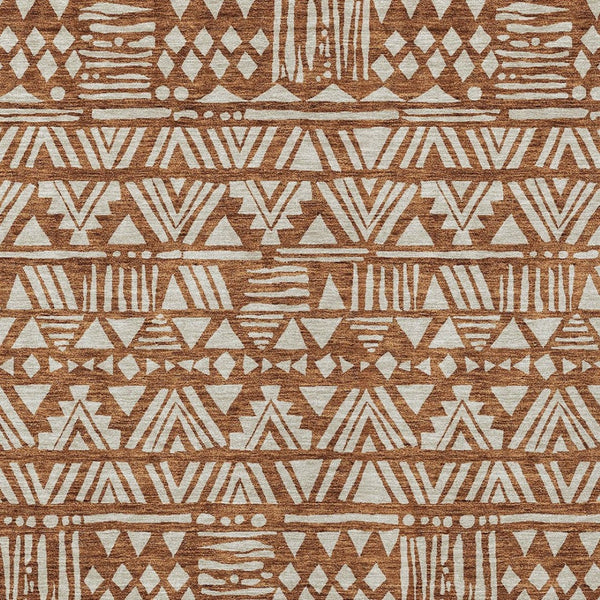 Homeroots 3' Black And Ivory Southwestern Washable Area Rug - Stylish Indoor/Outdoor Design For Any Space 9' X 12' Polyester 594200