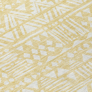 Homeroots 3' Black And Ivory Southwestern Washable Area Rug - Stylish Indoor/Outdoor Design For Any Space 8' Round Polyester 594204