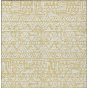Homeroots 3' Black And Ivory Southwestern Washable Area Rug - Stylish Indoor/Outdoor Design For Any Space 9' X 12' Polyester 594206