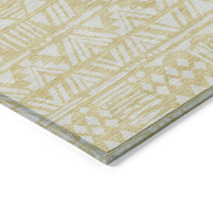 Homeroots 3' Black And Ivory Southwestern Washable Area Rug - Stylish Indoor/Outdoor Design For Any Space 9' X 12' Polyester 594206