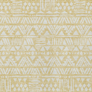 Homeroots 3' Black And Ivory Southwestern Washable Area Rug - Stylish Indoor/Outdoor Design For Any Space 9' X 12' Polyester 594206