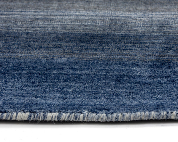 Sunpan Lagos Hand-Loomed Wool-Blend Rug - Artisan-Crafted Ombre Design for a Stunning Home Transformation Blue