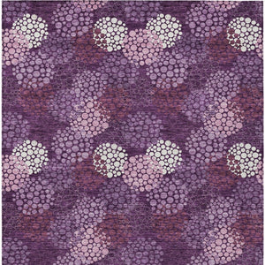 Homeroots 3' Beige Green And Ivory Polka Dot Washable Area Rug - Perfect For Indoor Or Outdoor Spaces! 3' X 5' Polyester 594226