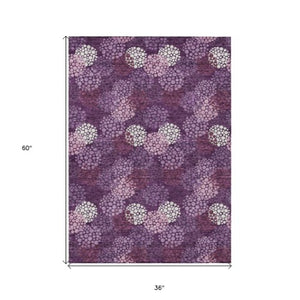 Homeroots 3' Beige Green And Ivory Polka Dot Washable Area Rug - Perfect For Indoor Or Outdoor Spaces! 3' X 5' Polyester 594226