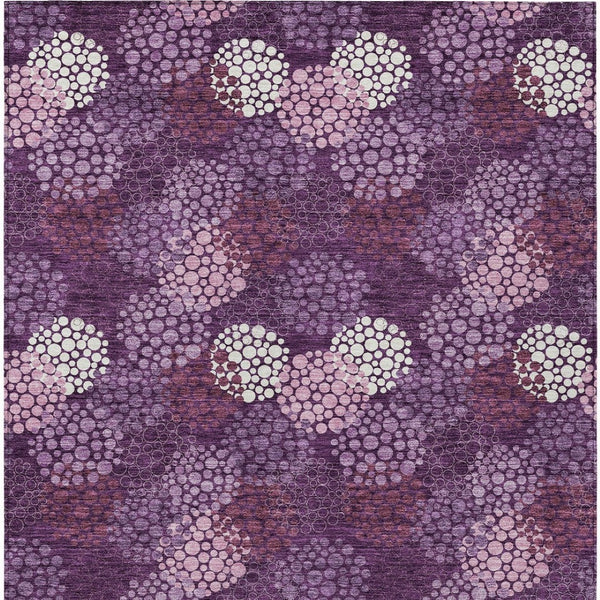 Homeroots 3' Beige Green And Ivory Polka Dot Washable Area Rug - Perfect For Indoor Or Outdoor Spaces! 5' X 8' Polyester 594227