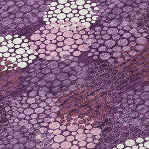 Homeroots 3' Beige Green And Ivory Polka Dot Washable Area Rug - Perfect For Indoor Or Outdoor Spaces! 5' X 8' Polyester 594227