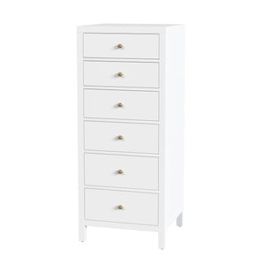 Butler Specialty Company Nora Elegant Wood Lingerie Chest – Stylish Storage Solution For Any Space Smooth White Mdf,Acacia Wood,Pine Wood,Plywood,Acacia Veneers 5942304-butler