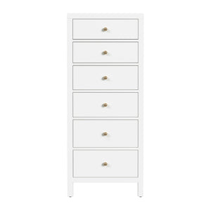 Butler Specialty Company Nora Elegant Wood Lingerie Chest – Stylish Storage Solution For Any Space Smooth White Mdf,Acacia Wood,Pine Wood,Plywood,Acacia Veneers 5942304-butler