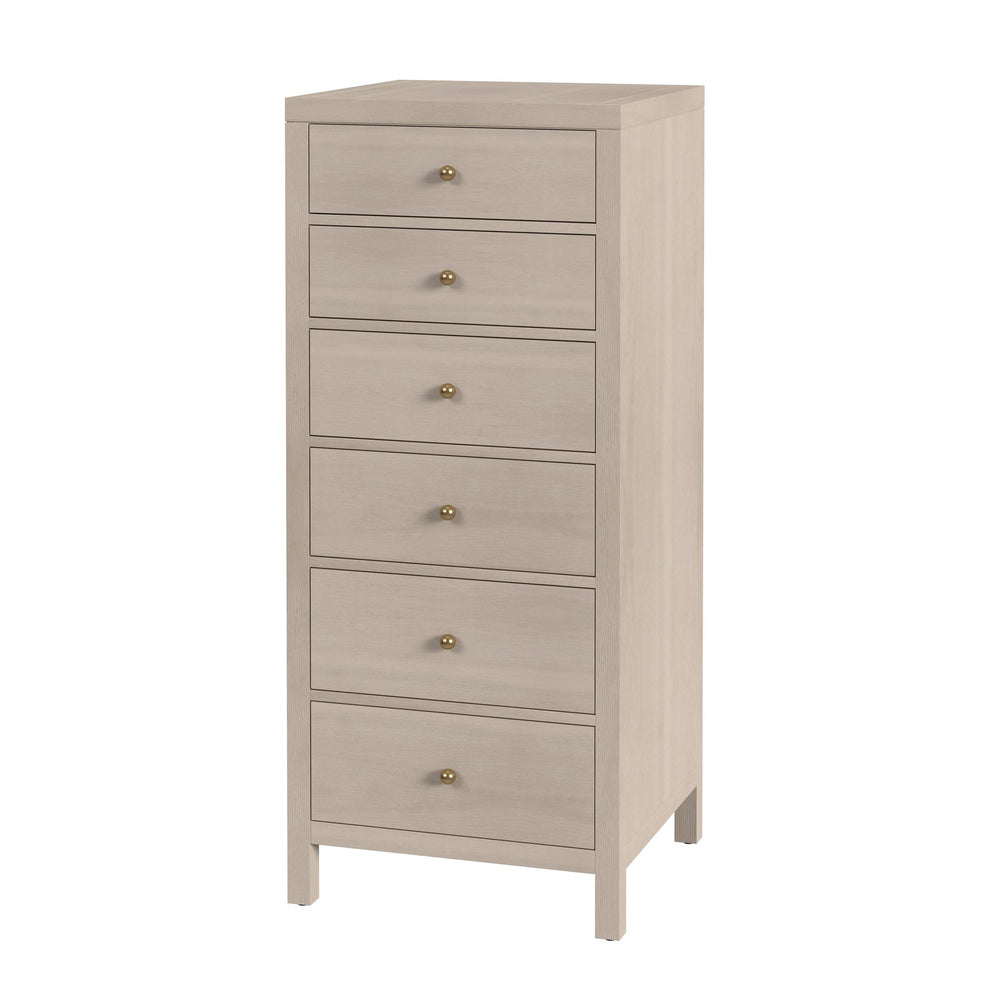 Butler Specialty Butler Nora 22" W Rectangular Wood Lingerie Chest - Elegant 6 Drawer Storage Solution In Taupe Taupe Mdf,Acacia Wood,Pine Wood,Plywood,Acacia Veneers 5942450-butler