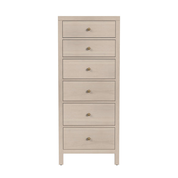 Butler Specialty Butler Nora 22" W Rectangular Wood Lingerie Chest - Elegant 6 Drawer Storage Solution In Taupe Taupe Mdf,Acacia Wood,Pine Wood,Plywood,Acacia Veneers 5942450-butler