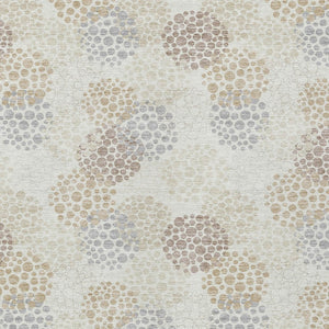Homeroots 3' Beige Green And Ivory Polka Dot Washable Area Rug - Perfect For Indoor Or Outdoor Spaces! 3' X 5' Polyester 594256