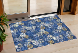 Homeroots 3' Beige Green And Ivory Polka Dot Washable Area Rug - Perfect For Indoor Or Outdoor Spaces! 3' X 5' Polyester 594262