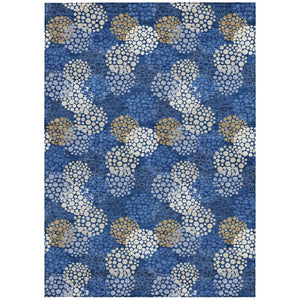 Homeroots 3' Beige Green And Ivory Polka Dot Washable Area Rug - Perfect For Indoor Or Outdoor Spaces! 10' X 14' Polyester 594267