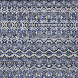 Homeroots 3' Stylish Moroccan Area Rug In Artichoke Green, Gray & Ivory - Washable For Indoor & Outdoor Use 8' X 10' Polyester 594319