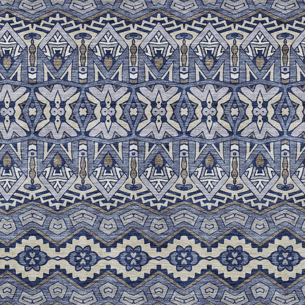 Homeroots 3' Stylish Moroccan Area Rug In Artichoke Green, Gray & Ivory - Washable For Indoor & Outdoor Use 10' X 14' Polyester 594321