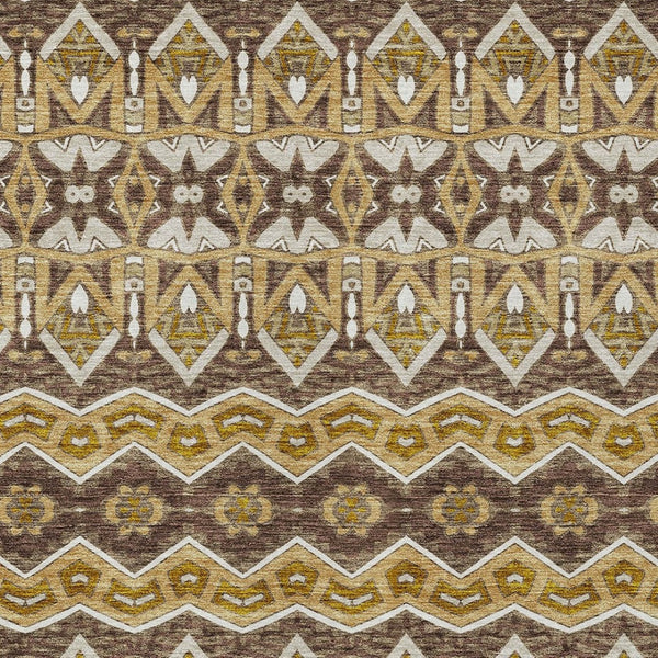 Homeroots 3' Stylish Moroccan Area Rug In Artichoke Green, Gray & Ivory - Washable For Indoor & Outdoor Use 9' X 12' Polyester 594326