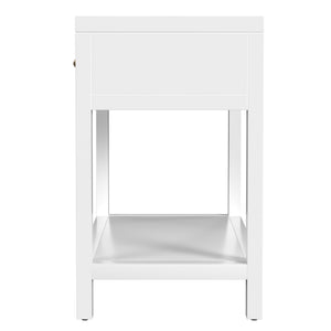 Butler Specialty Company Nora Nightstand - Stylish 3 Drawer Wood Design For Contemporary Bedrooms White Acacia Wood,Mdf,Pine Wood,Plywood,Veneers 5943304-butler