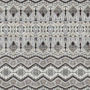 Homeroots 3' Stylish Moroccan Area Rug In Artichoke Green, Gray & Ivory - Washable For Indoor & Outdoor Use 9' X 12' Polyester 594332