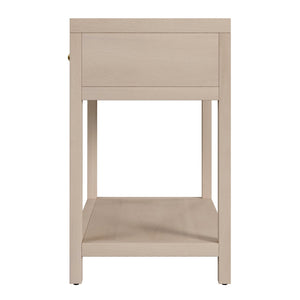 Butler Specialty Butler Nora 30-inch Wide Nightstand With Soft-close Drawer & Open Shelf - Stylish Taupe Storage Solution Taupe Acacia Wood,Mdf,Pine Wood,Plywood,Veneers 5943450-butler