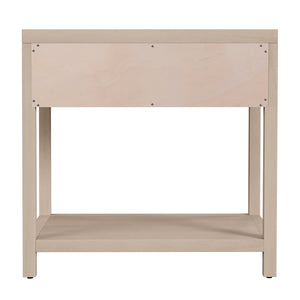 Butler Specialty Butler Nora 30-inch Wide Nightstand With Soft-close Drawer & Open Shelf - Stylish Taupe Storage Solution Taupe Acacia Wood,Mdf,Pine Wood,Plywood,Veneers 5943450-butler