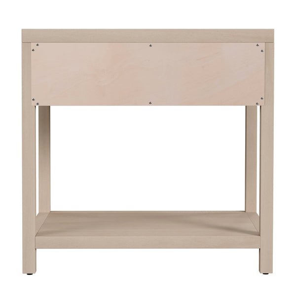 Butler Specialty Butler Nora 30-inch Wide Nightstand With Soft-close Drawer & Open Shelf - Stylish Taupe Storage Solution Taupe Acacia Wood,Mdf,Pine Wood,Plywood,Veneers 5943450-butler