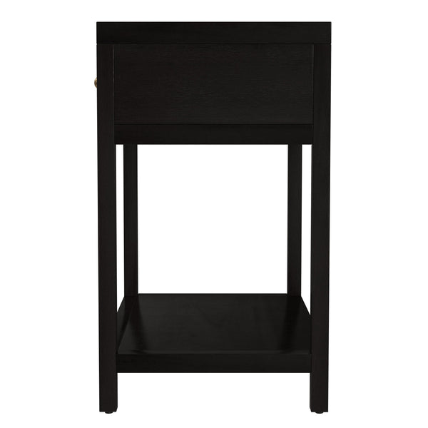 Butler Specialty Company Nora Rectangular Nightstand With Drawer & Open Shelf For Modern Elegance Coffee Acacia Wood,Mdf,Pine Wood,Plywood,Veneers 5943451-butler