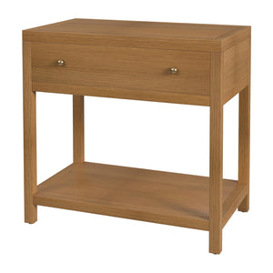 Butler Specialty Company Nora Rectangular Nightstand With Drawer & Open Shelf For Modern Elegance Natural Rubberwood,Mdf,Acacia Wood,Pine Wood,Plywood,Veneers 5943452-butler