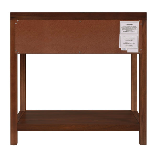 Butler Specialty Company Nora Rectangular Nightstand With Drawer & Open Shelf For Modern Elegance Medium Brown Acacia Wood,Mdf,Pine Wood,Plywood,Veneers 5943489-butler