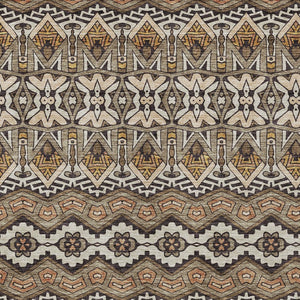 Homeroots 3' Stylish Moroccan Area Rug In Artichoke Green, Gray & Ivory - Washable For Indoor & Outdoor Use 8' X 10' Polyester 594355