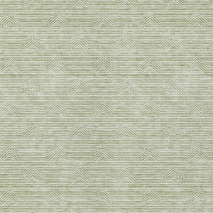 Homeroots 3' Artichoke Green & Ivory Geometric Washable Area Rug For Indoor And Outdoor Spaces, Durable Design 8' X 10' Polyester 594361
