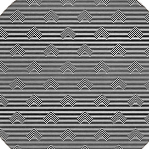 Homeroots 3' Artichoke Green & Ivory Geometric Washable Area Rug For Indoor And Outdoor Spaces, Durable Design 8' Round Polyester 594366