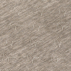 Homeroots 3' Artichoke Green & Ivory Geometric Washable Area Rug For Indoor And Outdoor Spaces, Durable Design 8' Round Polyester 594373